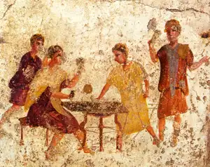 I Pompeji och Herculaneum, två städer som begravdes under Vesuvius utbrott år 79 e.Kr., har man funnit en mängd konstverk som visar på livet under romersk tid.